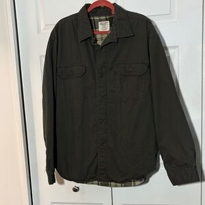 Chaps denim lined cotton shirt jacket. Size XXL